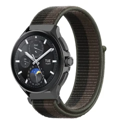 Versatile 22mm Nylon Sports Watch Strap - Black for Mi Watch Color (Black Gray)