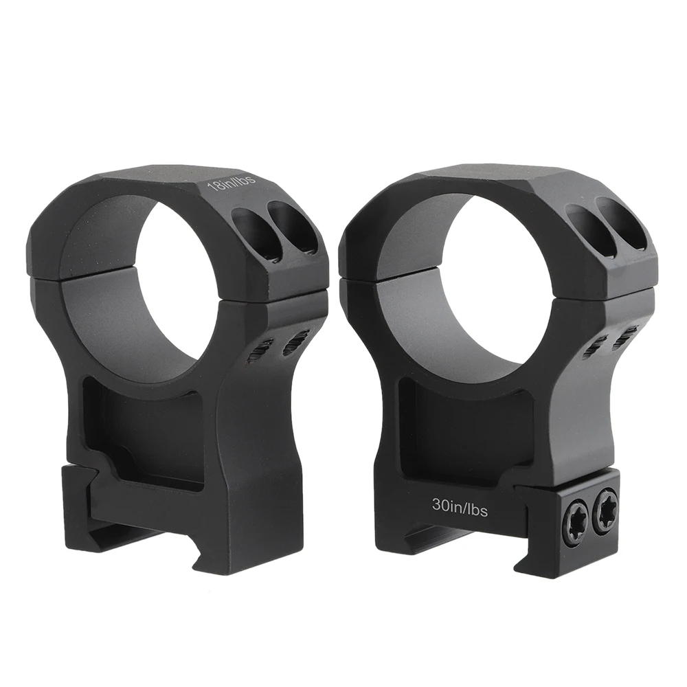 Scope Ring Mount 7075 Aluminum 30mm Tube Dia. Durable Ring Mount for Hunting and Tactical 0.9" 1.0" 1.26" 1.50" 2pcs/Set