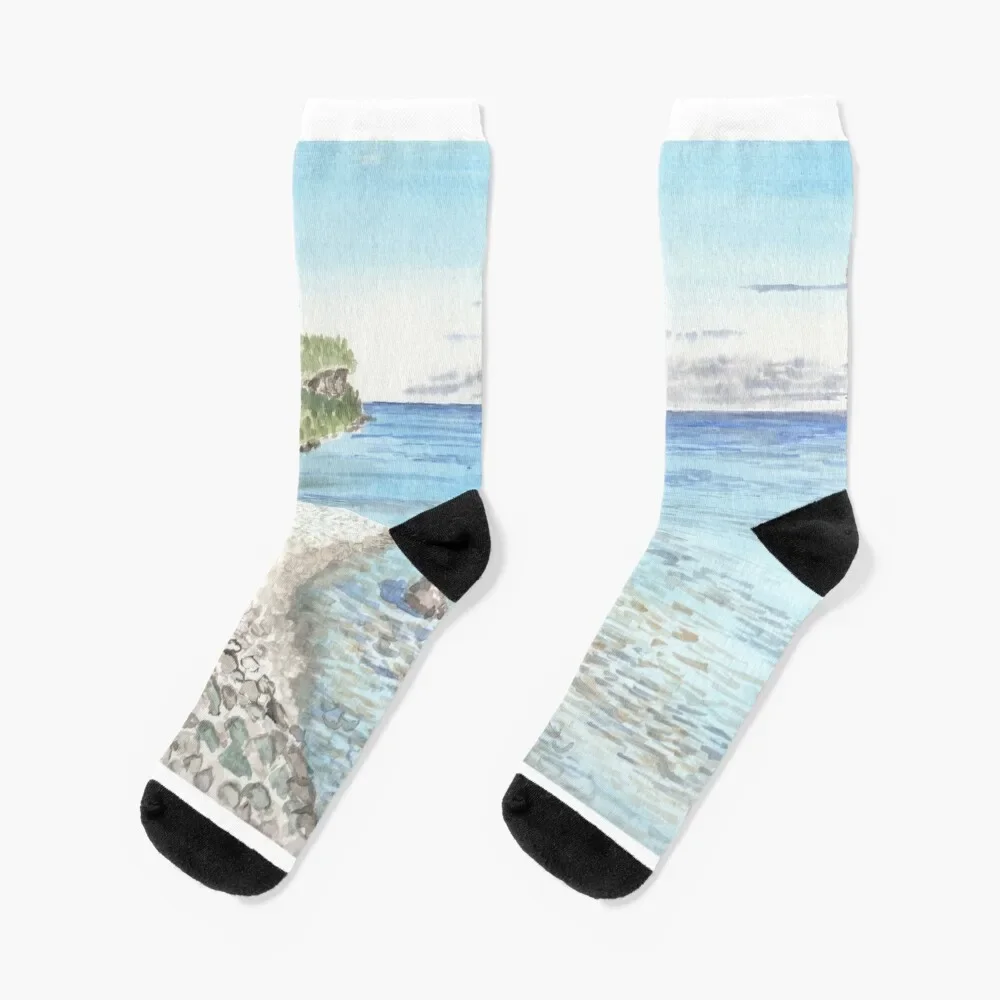 

Beach at Devil's Monument Socks gym kawaii sheer Designer Man Socks Women's