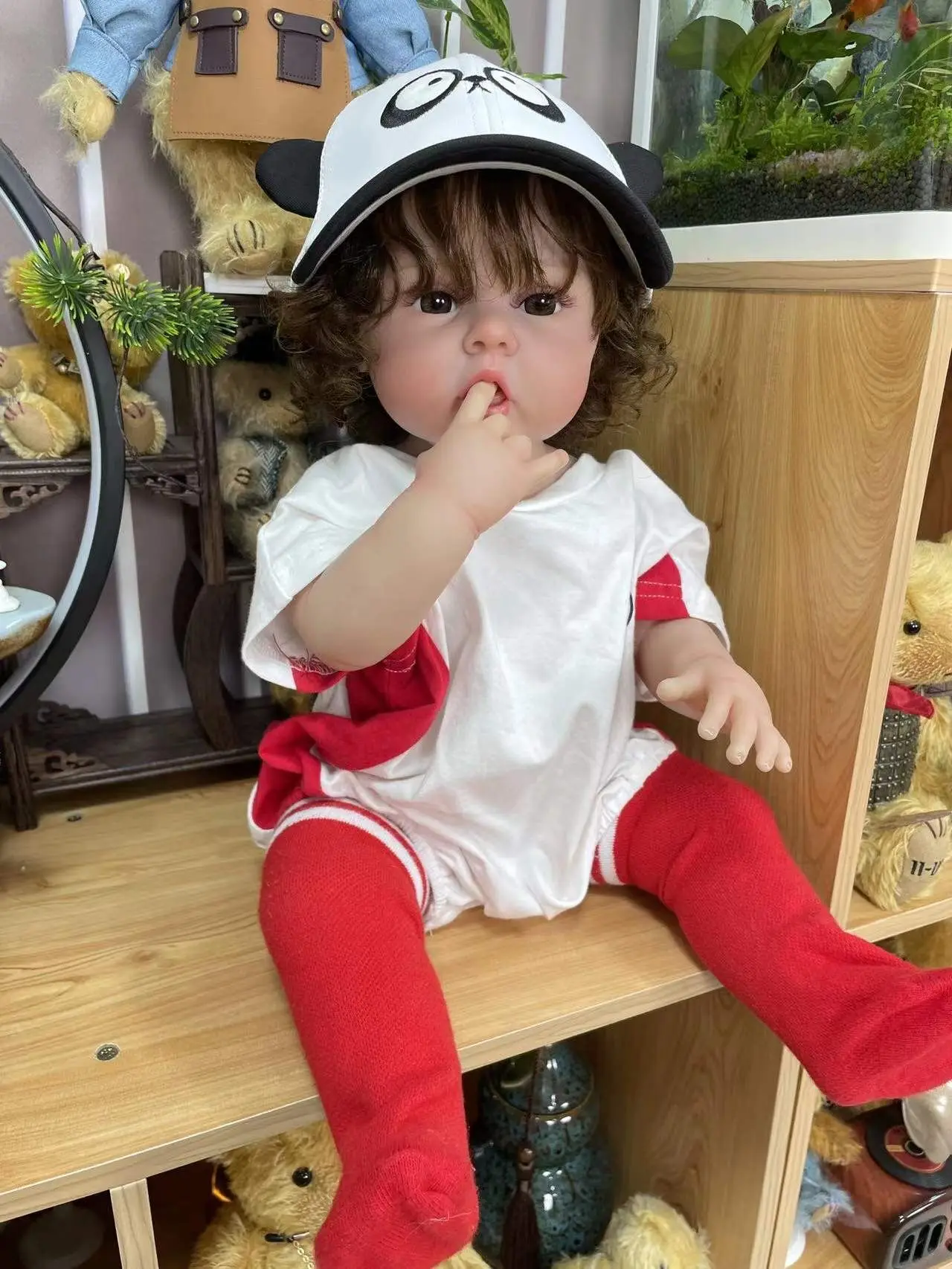 NPK 전신 실리콘 비닐, 재탄생한  인형, 고품질 아티스트 제작 인형, 눈에 보이는 정맥, 크리스마스 선물, 55cm