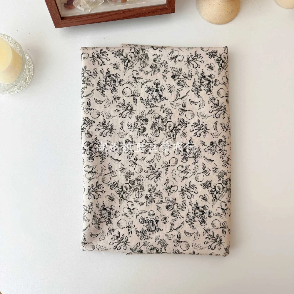 Luxurious French Vintage Style Pure Cotton Fabric for Women's and Children's DIY Clothing Projects
