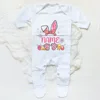 Personalised Easter Baby Romper Custom Name Infant Outfits Clothes Boy Girl Holiday Party Sleepsuit Cute Bunny Newborn Romper 2