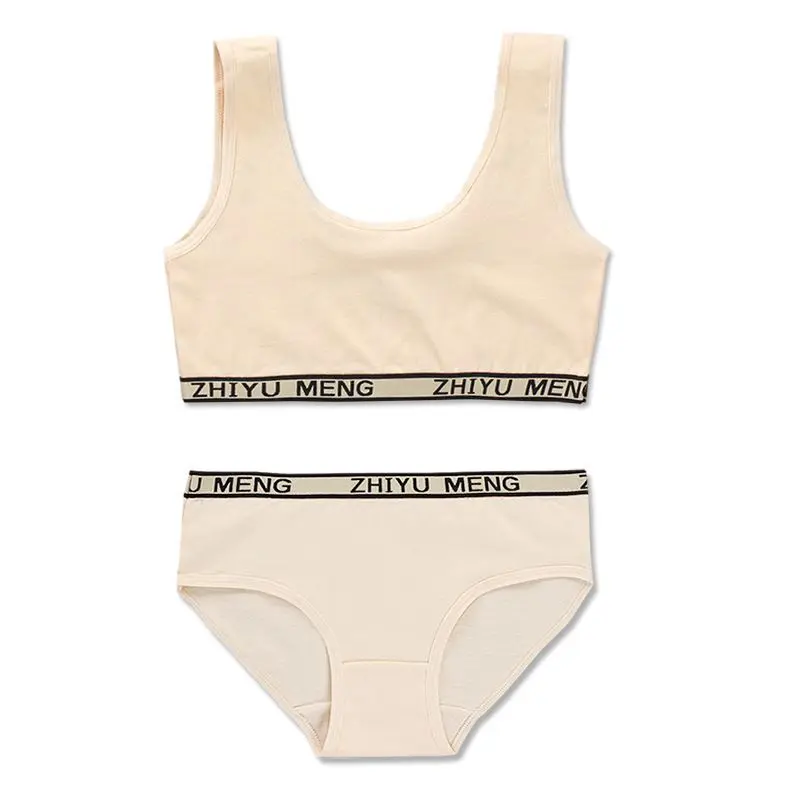 3 Reggiseni Sportivi Per Ragazze 10-15 Anni - In Cotone, Con Ferretti Fissi E Stampa - Foto 5