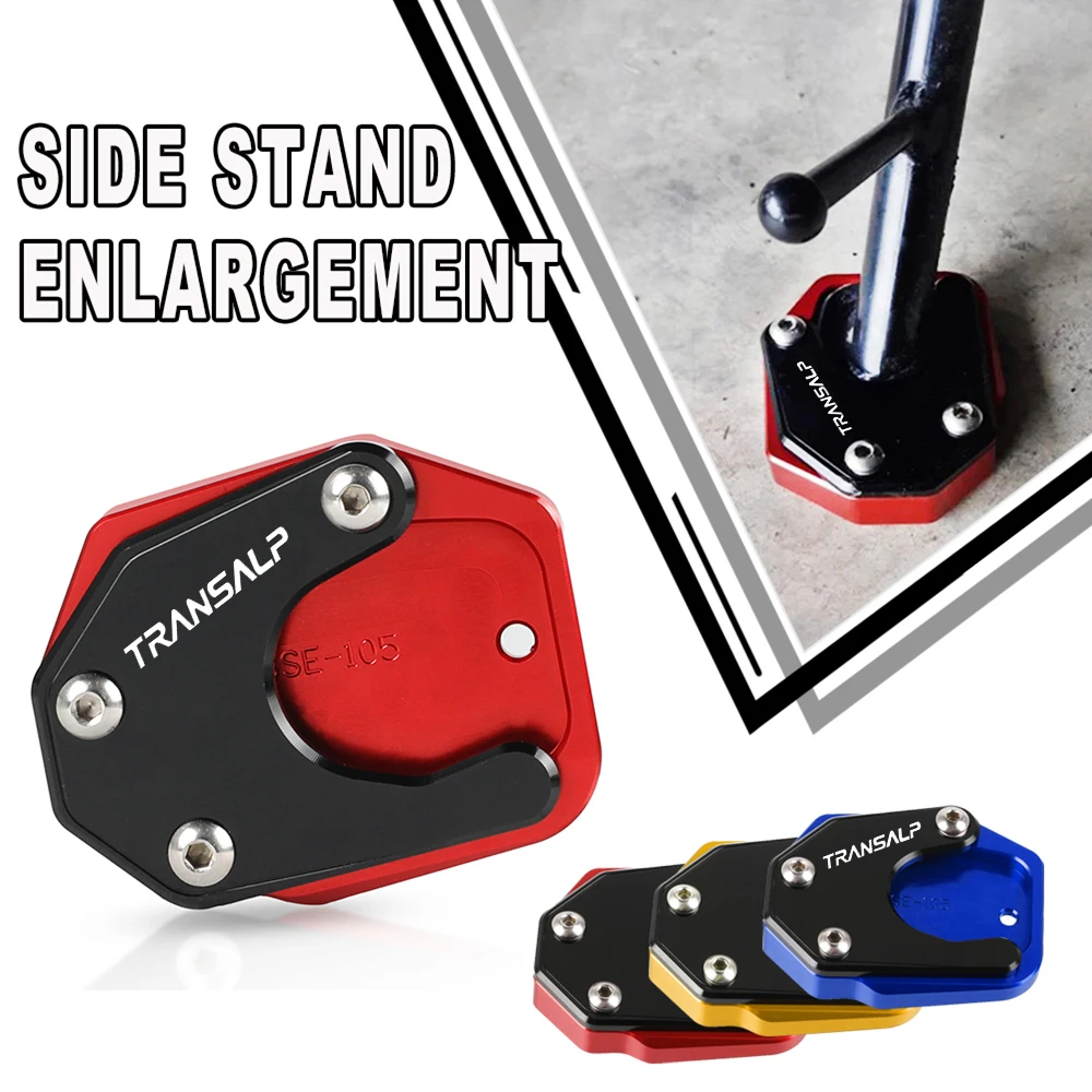 

For Honda XLV 600 650 700 TRANSALP XL600V XL650V XL700V CNC Side Stand Foot Kickstand Enlarge Extension Support Plate Pad