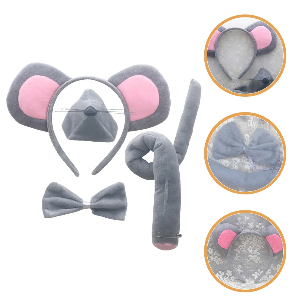 

of Mouse Costume Set Mouse Ears Headband Kids Mouse Nose Tail Bow Tie