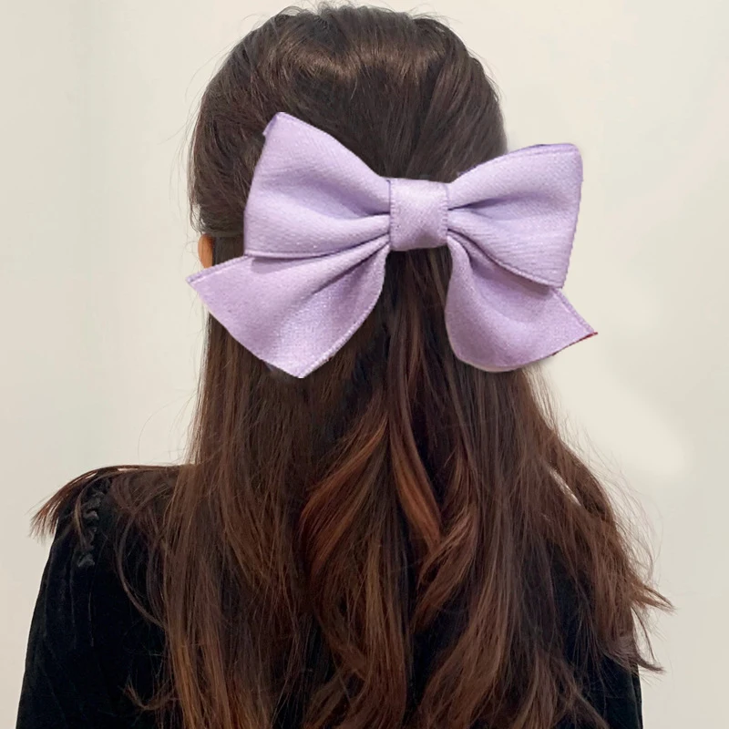 

1Piece Hairpin 2021 New Children Bow Headbands Sweet Hair Rope Charming Web Celebrity Hair Ponytail Elastic Rope for Kids Gifts