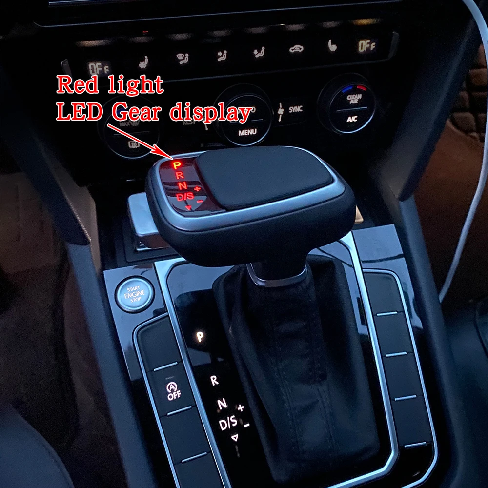 Electronic Led Shift Handle For Vw Golf 7 Mk6 Mk7 Passat B7 B8 Tiguan Mk2 Dsg V