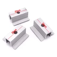 Pince centrale solaire PV adaptée à l'alliage d'aluminium, hauteur du cadre du panneau solaire 25-50mm pour la plupart des Modules de cadre, accessoires 10 pièces/ensemble 5