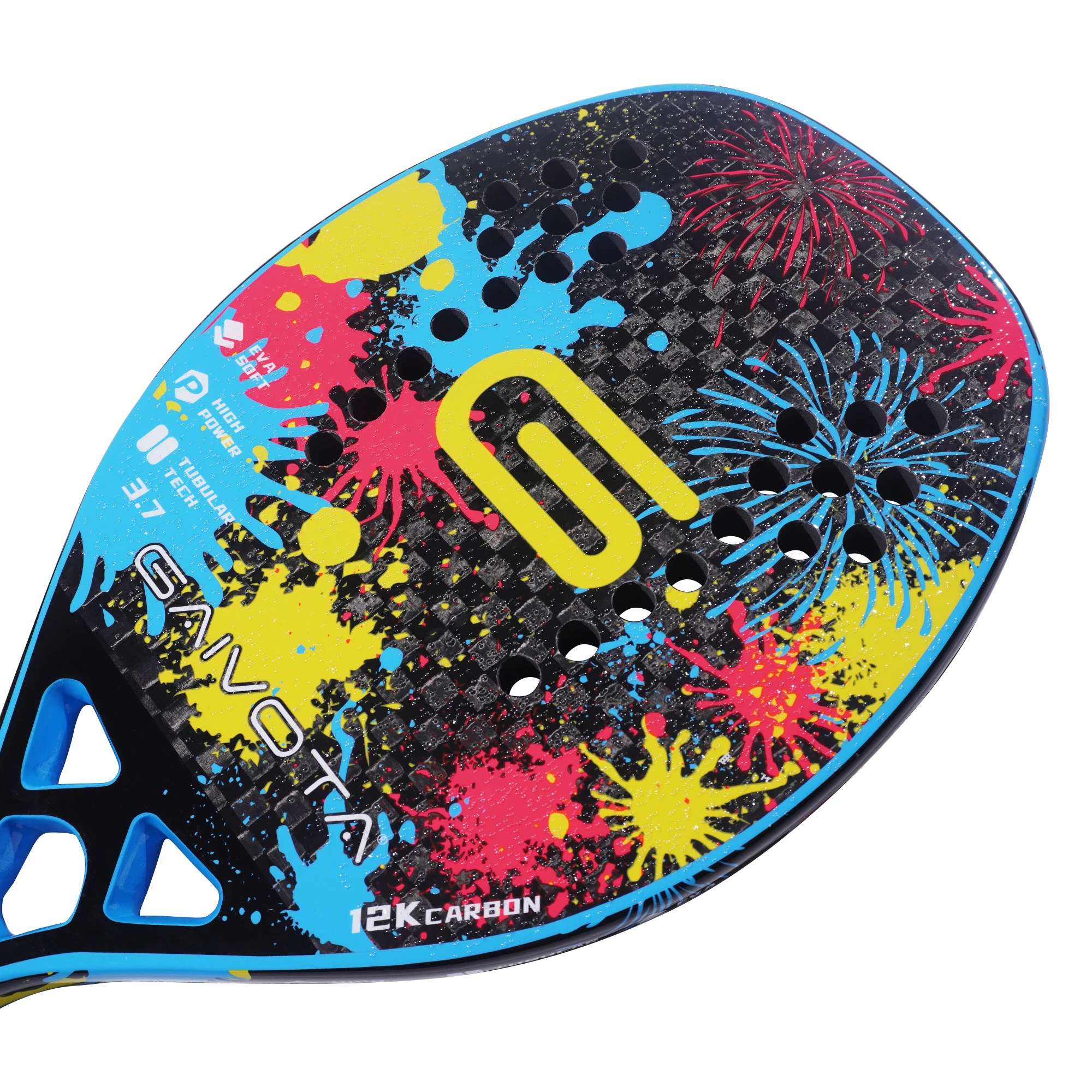 GAIVOTA 3.7 New Beach Tennis Racquet Outdoor Training EVA Carbon Fiber 12K Racquet Bag tennis racket