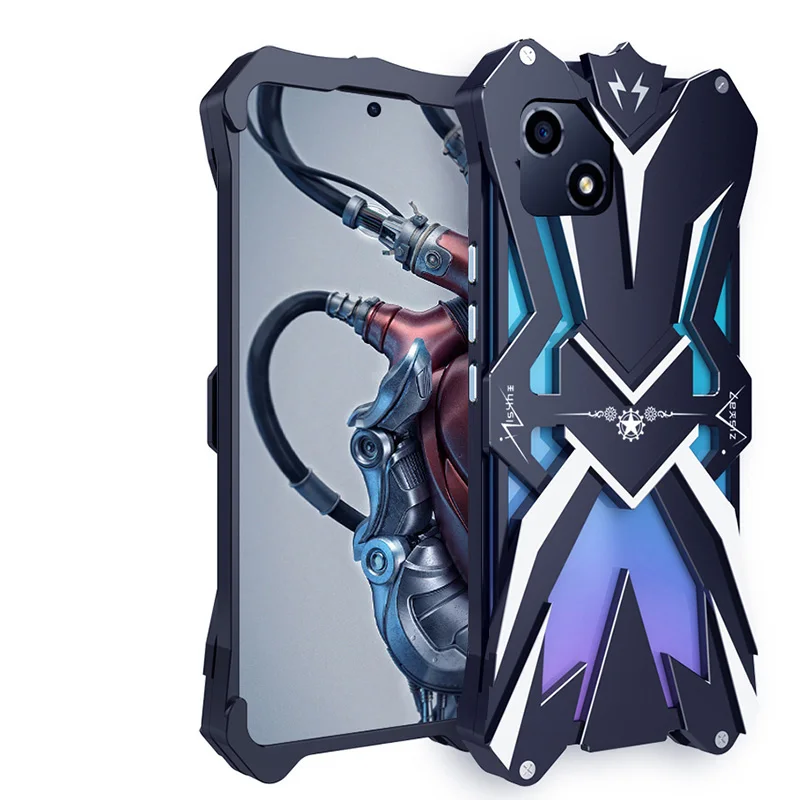 

Original Zimon Luxury Thor Heavy Duty Armor Metal Aluminum Mobile Phone Case Covers For Honor Play 6c 6t Pro Cover Cases
