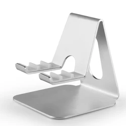Adjustable Universal Tablet and Smartphone Desktop Stand Holder (Silver)