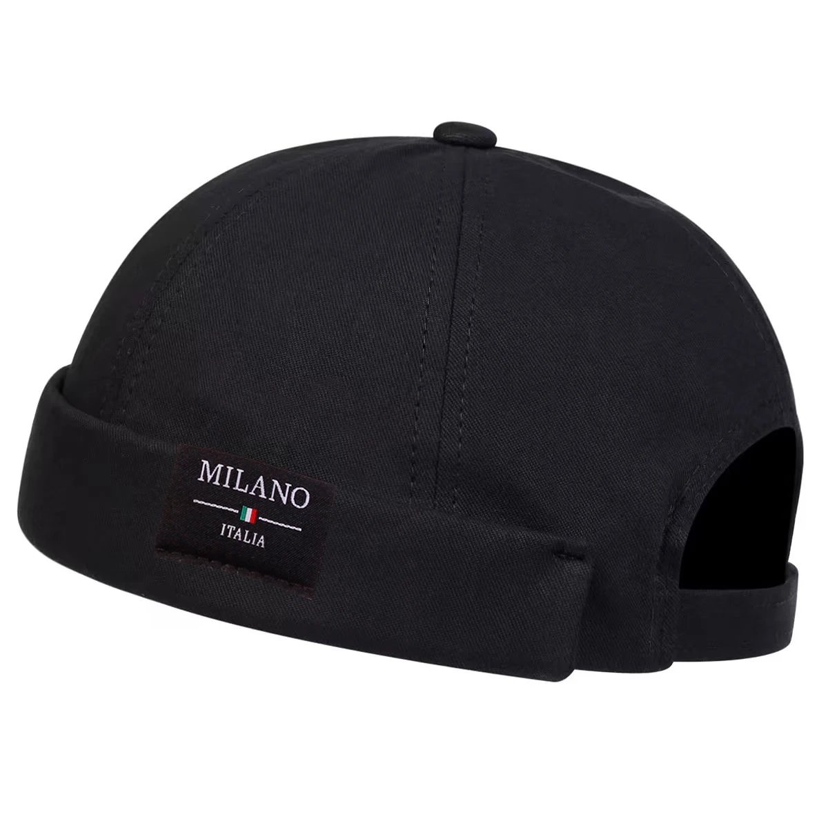 Herren MILANO ITALIA Nählabel Landlord Caps Frühling und Herbst Verstellbare Melonenhülsenmützen Literarische Hip-Hop-Mütze Malermütze – Detail 2