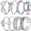 New 100% Real S925 Silver Rings For Women Original Eternal Claw Seal  Ring  Engagement Wedding Anniversary Jewelry Gift Hot 1