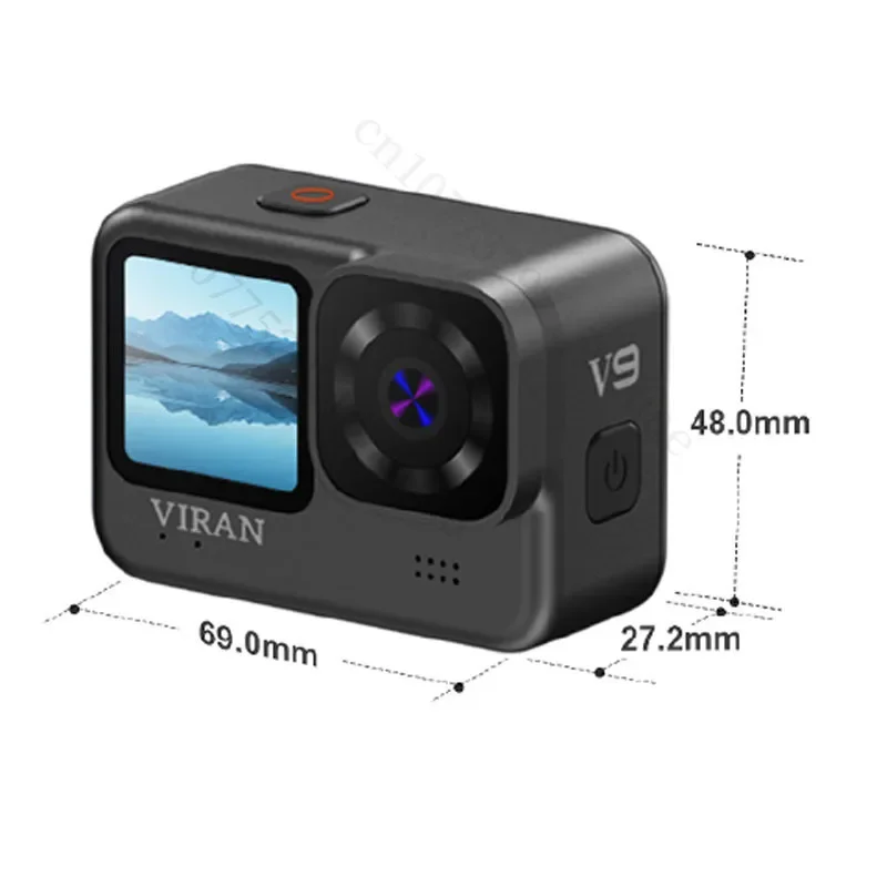 WiFi Action Camera 4K/30FPS 12MP Anti-shake V9 Remote Control Screen Underwater Waterproof Helmet Camcorder Drive Recorder