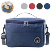 Capacity hand-held with shoulder strap insulated bag, lunch box bag, student thickened waterproof lunch bag。-zmt 1