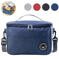 Capacity hand-held with shoulder strap insulated bag, lunch box bag, student thickened waterproof lunch bag。-zmt 1