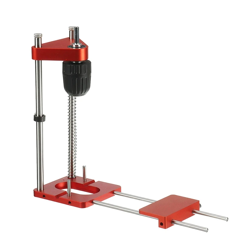 

Auto-Line Drill Template Guide Tool Woodworking Drill Locator Aluminum Hole Drill Guide Dowel Jig