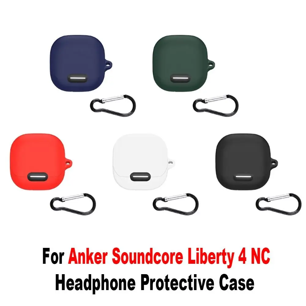 Silicone Headphone Cover For Anker Soundcore Liberty 4 NC Wireless Earbuds  Case Dustproof Earphone Protector Charging Box Sleeve - AliExpress