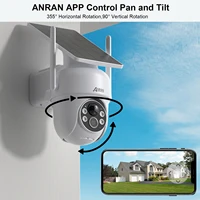 ANRAN caméra solaire 1/2 pièces 3/5MP extérieur 2.4G Wifi caméra de sécurité batterie caméras Protection de Surveillance à domicile PIR détection humaine 3