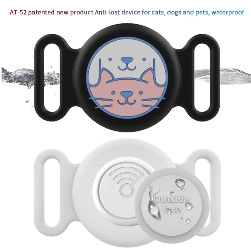 Pets Anti-lost Smart Tag Set With Protective Waterproof Cover Cute Global Real Time Positioning Tracker For IOS Device Locator