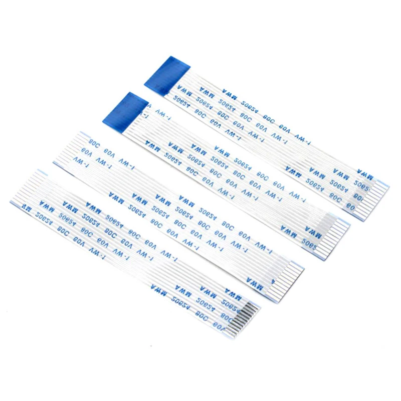 FPC FFC Ribbon Flexible Flat Cable 4/5/6/8/10/12/14/16/18/20/30/40-80Pin Pitch 0.5MM 1.0MM A-Type Wire Length 5PCS