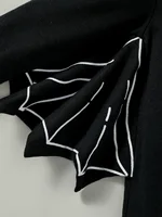 2024 New Fashion Style Baby Boys Long Sleeve For Halloween Bat Costume Jumpsuit With Hooded 6