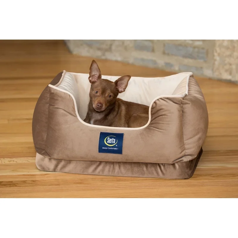 

Serta Ortho Cuddler Pet Dog Bed, Medium, Brown