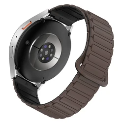 Magnetic Silicone Soft Watch Band Bracelet - Sports Correa 20mm/22mm - 1Pcs 22mm (1 - Chocolate Black)