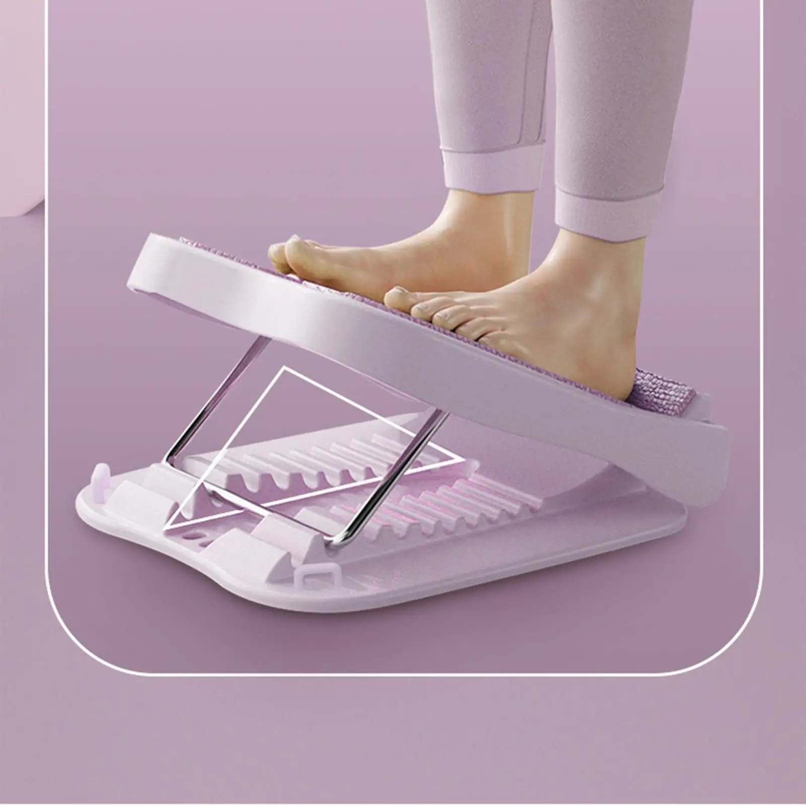 Portable Slant Board Calf Stretcher Balancing Fitness Pedal Heel Stretching Tight Calves