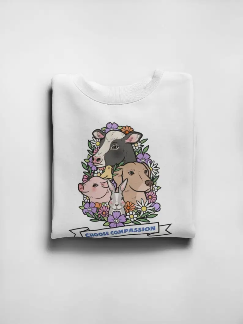 

Футболка Friends Not Food/футболка для веганов/Вегетарианская футболка/100 Премиум Хлопок-унисекс