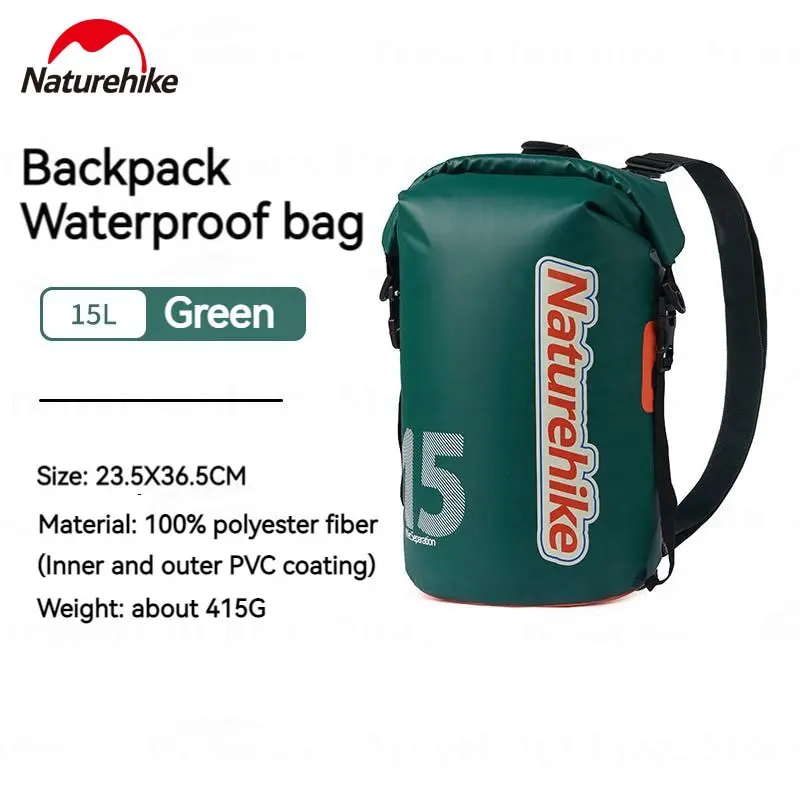 Naturehike 10/15L Outdoor Portable Waterproof Backpack PVC Coating Wet And  Dry Separation Fishing Swimming Bag Camping Equipment - AliExpress