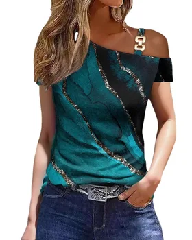 T-shirt allentata a maniche corte con volant estivo da donna Chic elegante tinta unita O collo Top Casual semplice tutto abbinato Tee camicetta streetwear 1