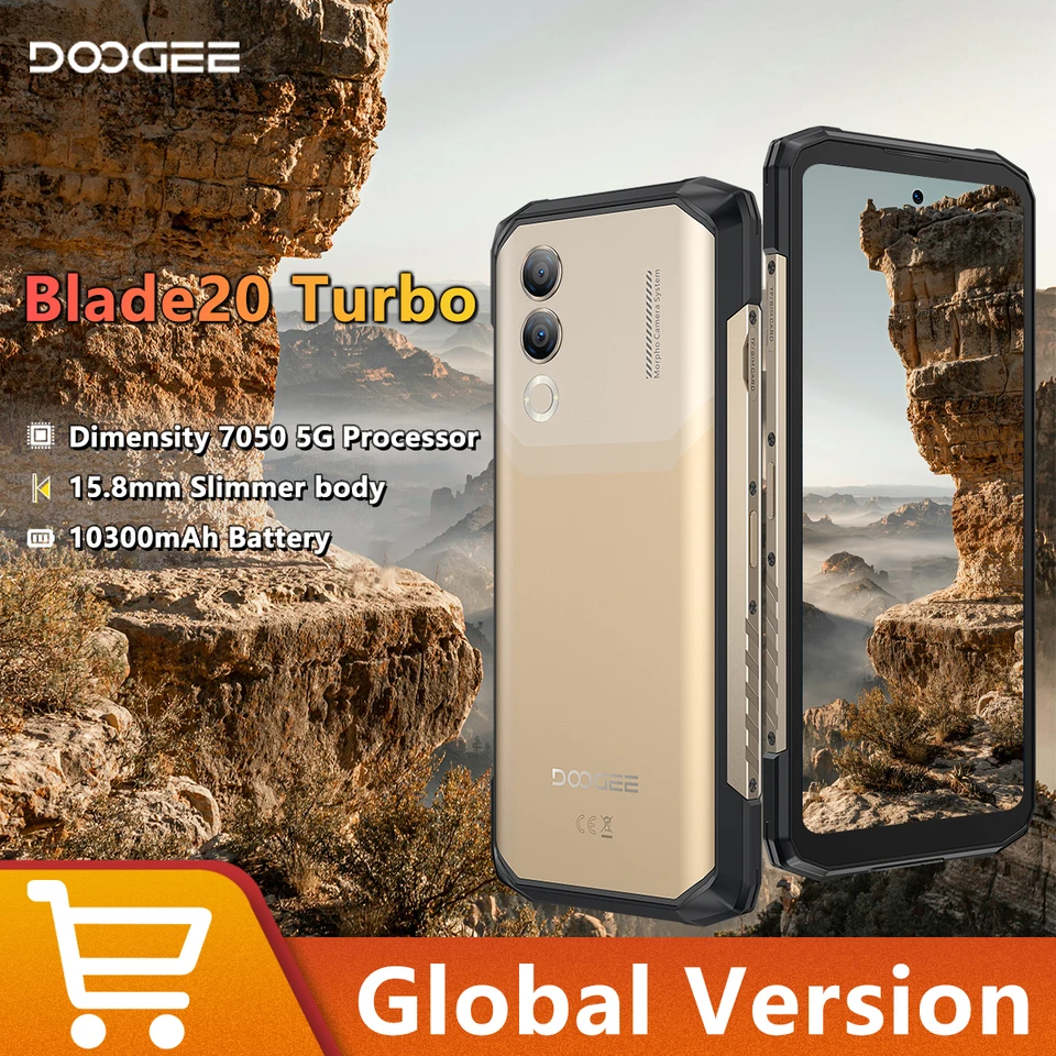 DOOGEE Blade20 Turbo 5G Rugged Smartphone Android 15 Gemini Al 6.6