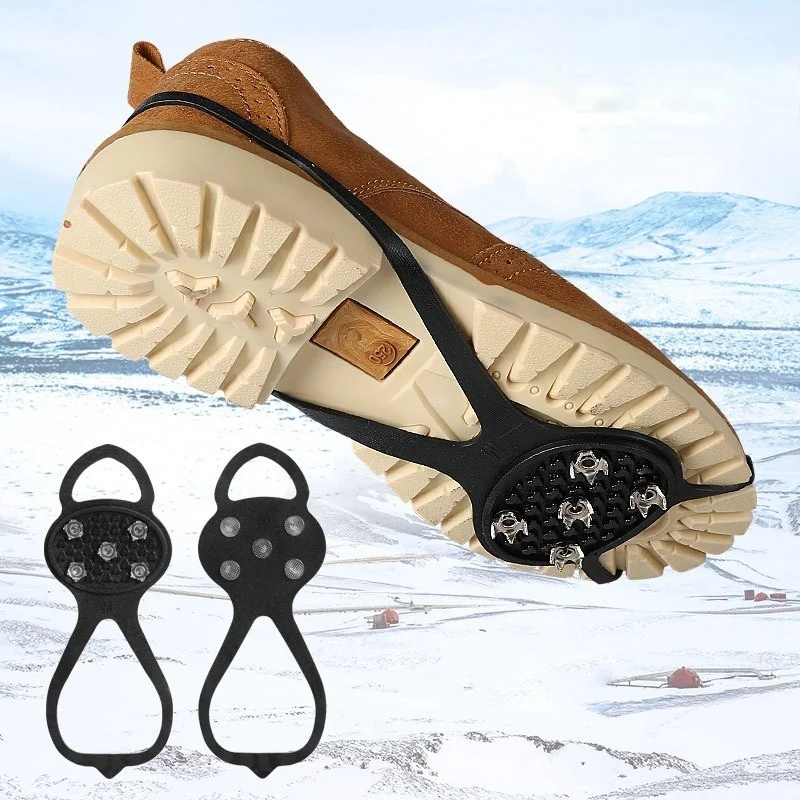 Anti Slip Ice Snow Walking Shoe Spike Grip Snow Ice Gripper Climbing