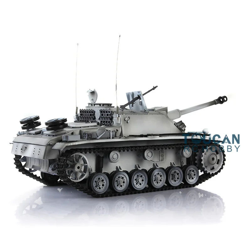 Char RC Tiger I 1/16 avec fumigène et BB, kit métal
