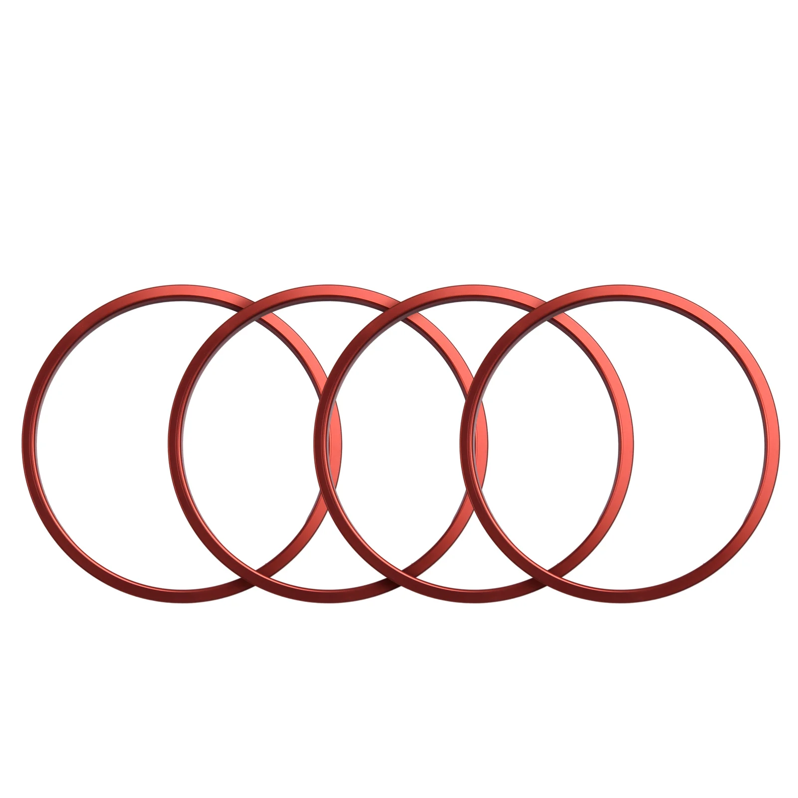 

4x Красный Внутренний A/C вентиляционное отверстие кольцо отделка Крышка для Toyota для Tacoma 2016-2022 алюминиевый сплав вентиляционное отверстие декоративный чехол Аксессуары