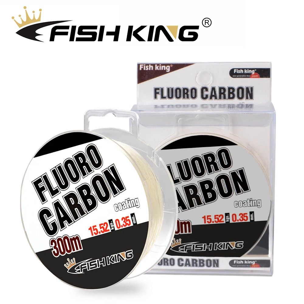 FISH KING 300m FluoroCarbon Coating Monofilament Nylon Fishing Line Japan  Imported Super Strong Profesional carp Fishing Line