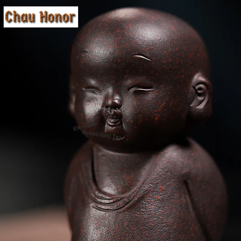 Yixing Purple Sand Iron Blood Red Sand Tea Pet Vintage Tea Spirit Tea Figurine Play Toys Tea Statue Ornaments Accessories Craft