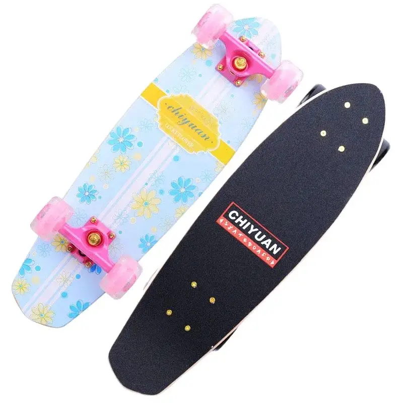 

Кленовый Лонгборд, скейтборд Cruiser для взрослых, доска для скейтборда Kicktail Stunt, полностью готова к катание, 4 колеса, 27 дюймов