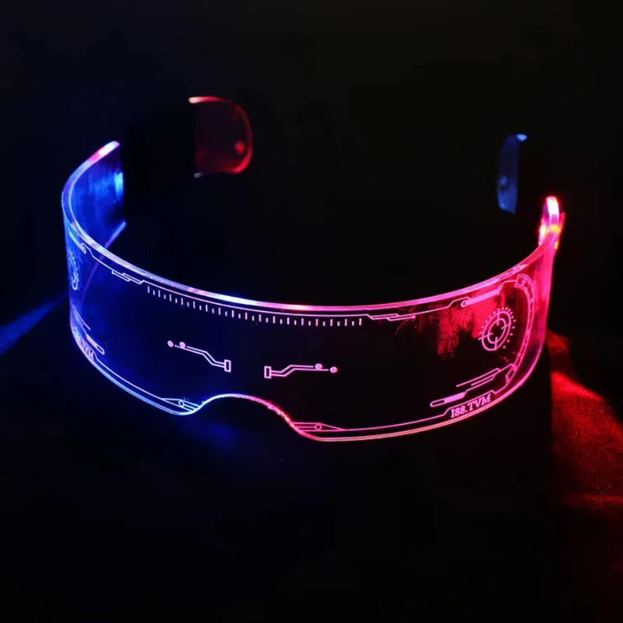 HZZKZZ occhiali LED luminosi colorati per Music Bar KTV Neon Party  Christmas Halloween Decoration occhiali Performance Props - AliExpress