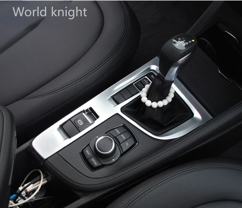 

Хромированная панель переключения передач с блестками для BMW X1 F48 20i 25i 25le для левого руля 2016-2018 ABS, отделка, автомобильные аксессуары