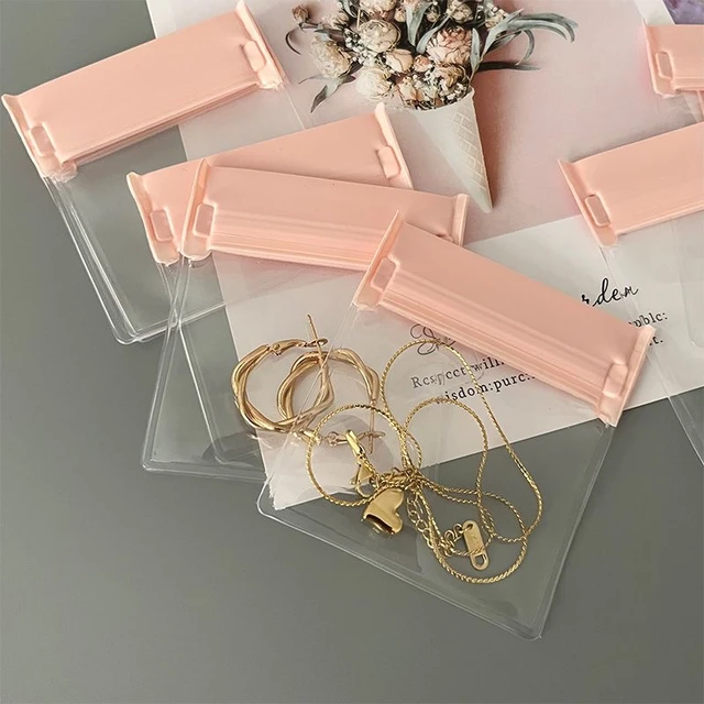 10Pcs Clear Jewelry Organizer Package Bags Transparent PVC Anti-Oxidation  Bag Earring Necklace Storage Holder Self Sealing Pouch - AliExpress