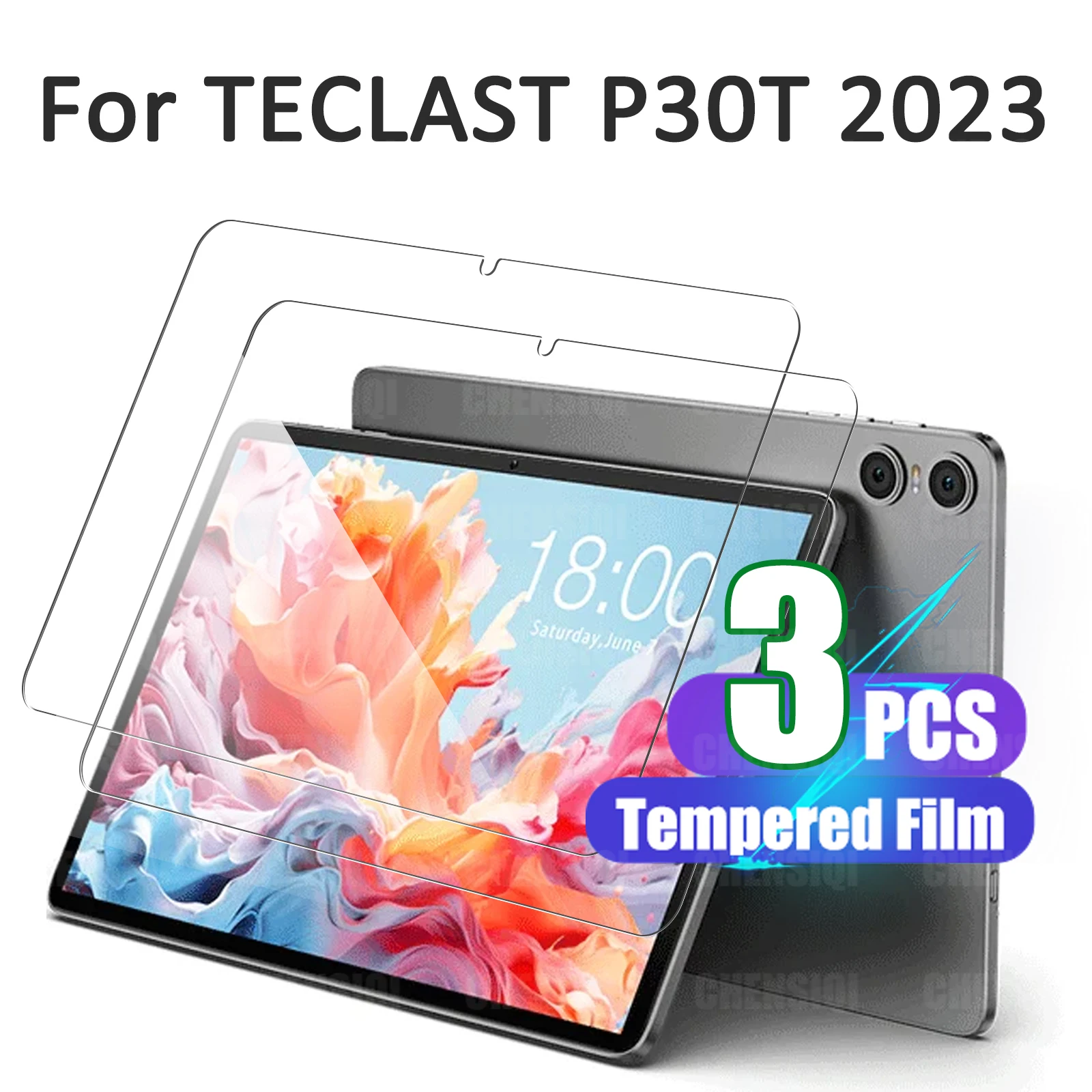 HD 9H 경도 스크래치 방지 강화 유리, TECLAST P30T 2023 (10.1 인치) 용 스크린 보호대, TECLAST P30T 10.1 인치 2023 