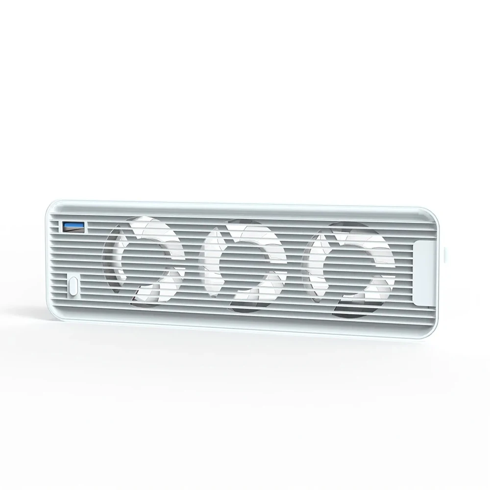 Cooling Fan USB3.0 Game Console Cooling Fan Quiet Cooler LED Light 5500/9500RPM With 3 Fans For PS5/PS5 Slim Console