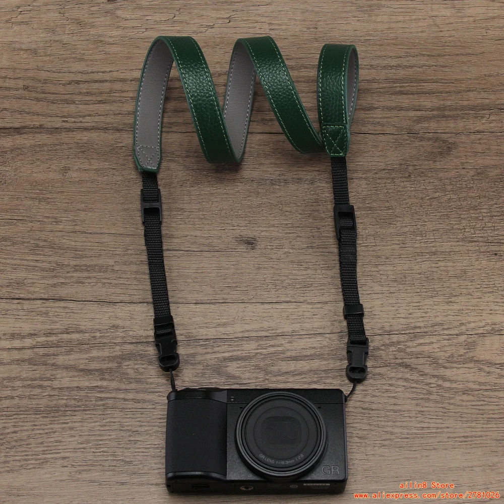 가죽 카메라 숄더 스트랩 캐논 g7x mark ii iii G5X Ricoh GR4 Ⅳ IIIx LUMIX TZ99,95,200EB LX10/15 RX10용 목걸이형 스트랩