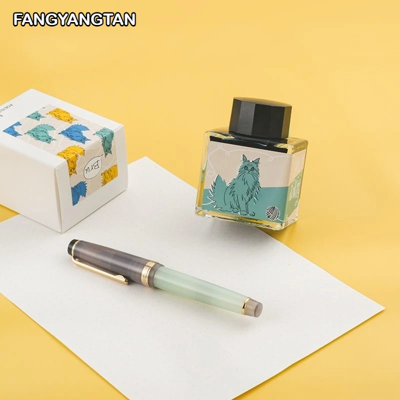 FANGYANGTAN 20 색상 50ml 쉰 만년필 잉크 포레스트 캣 그라디언트 컬러 유리 딥펜 문구 학교 용품
