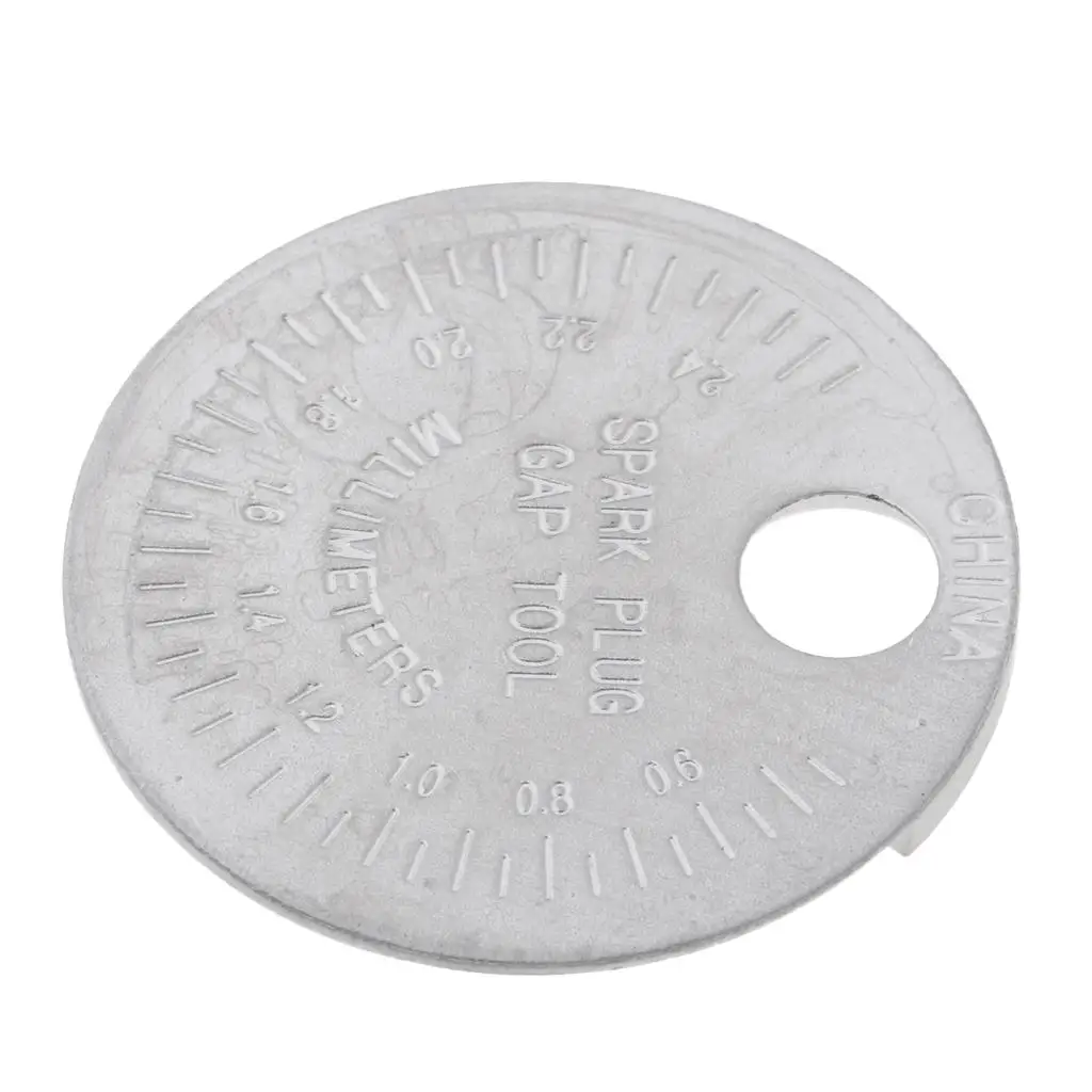 점화 플러그 갭 원형 코인 타입, 0.5 2.4mm 점화 플러그 게이지