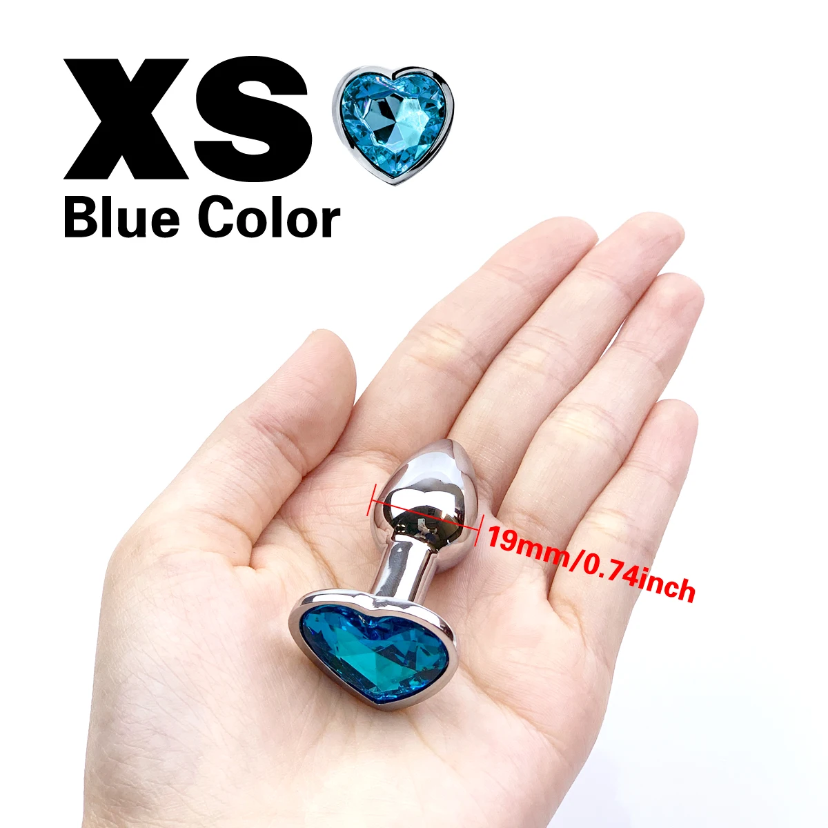 Metal Anal Plug Heart Crystal Beginner To Expert 5 Size Butt Plug Adult Toy Tail Female/Male Dildos Sex Toys Couples Adults Game