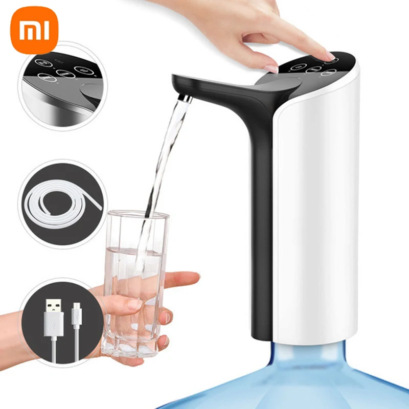 

Xiaomi New Smart Automatic Wireless Water Dispenser Pump High Quality USB Rechargeable Gallon Water Pump Portable Drinking Bottl
