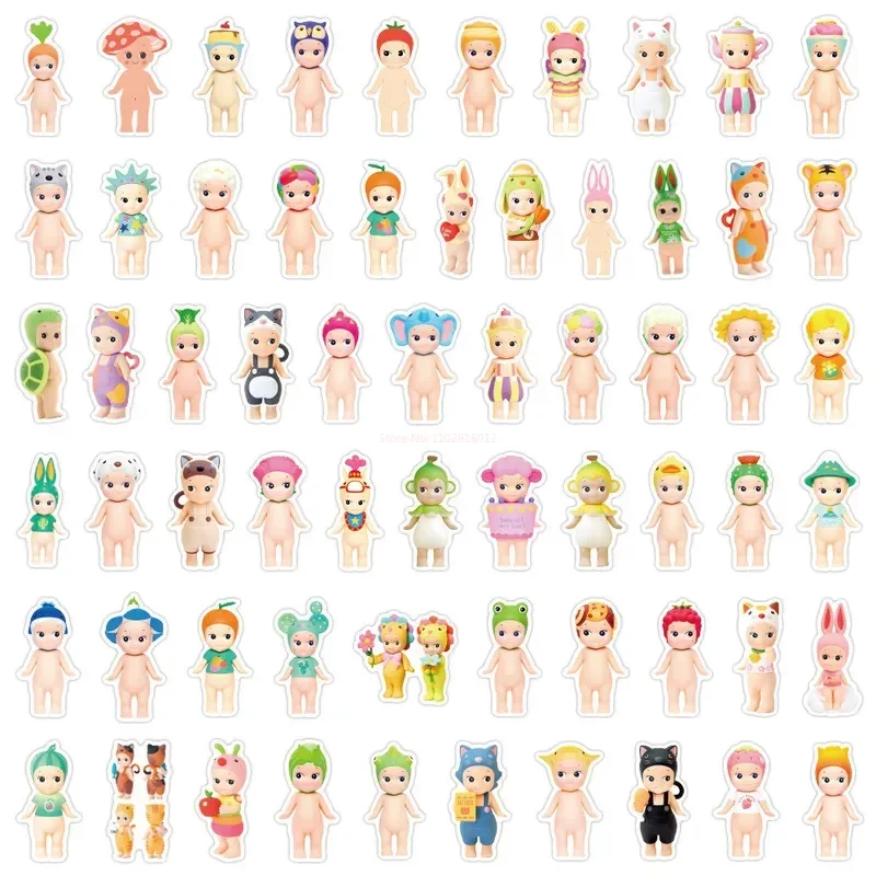 

Sonny Angel 60/180pcs Christmas Warm Healing Doll Graffiti Sticker Car Trunk Water Cup Kawaii Sticker Children's Birthday Gift